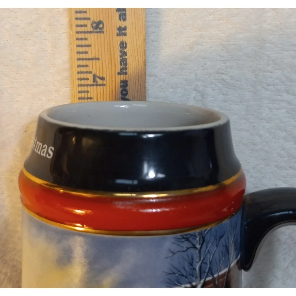 1992 Budweiser Beer Stein Collector's Series Holiday Christmas Anheuser Busch